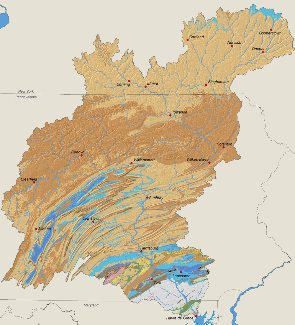Geology of the Susquehanna River Basin