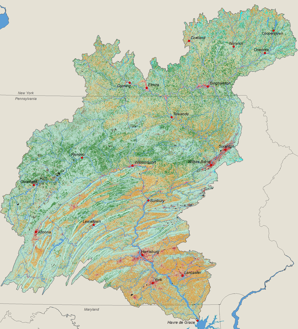 Land Use Land Cover of the Susquehanna River Basin